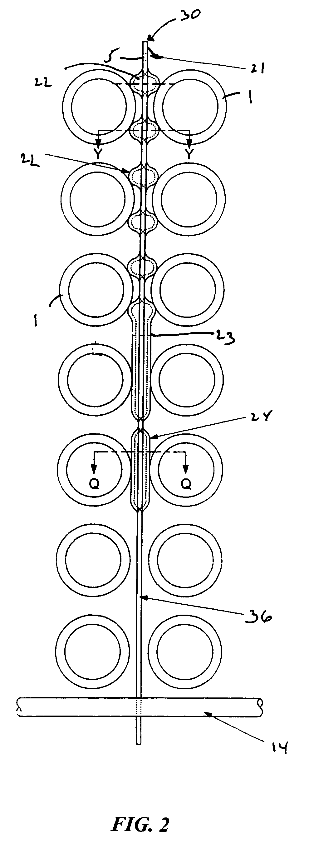 Anti-vibration tube support for tube bundles having U-shaped bends