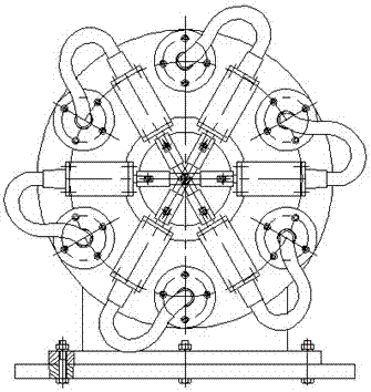 A wire rope decontamination device integrating revolution and rotation