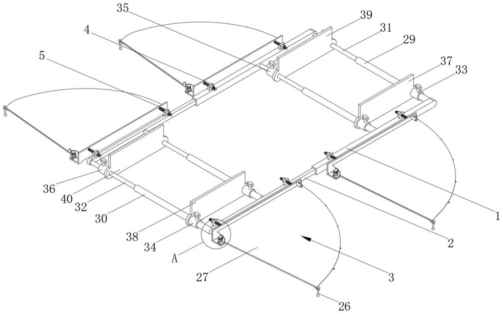 Storable rain-shielding roof rack