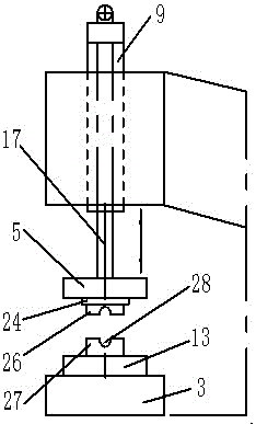 A butterfly plate hydraulic automatic combination device of a butterfly valve assembly machine and its combination method