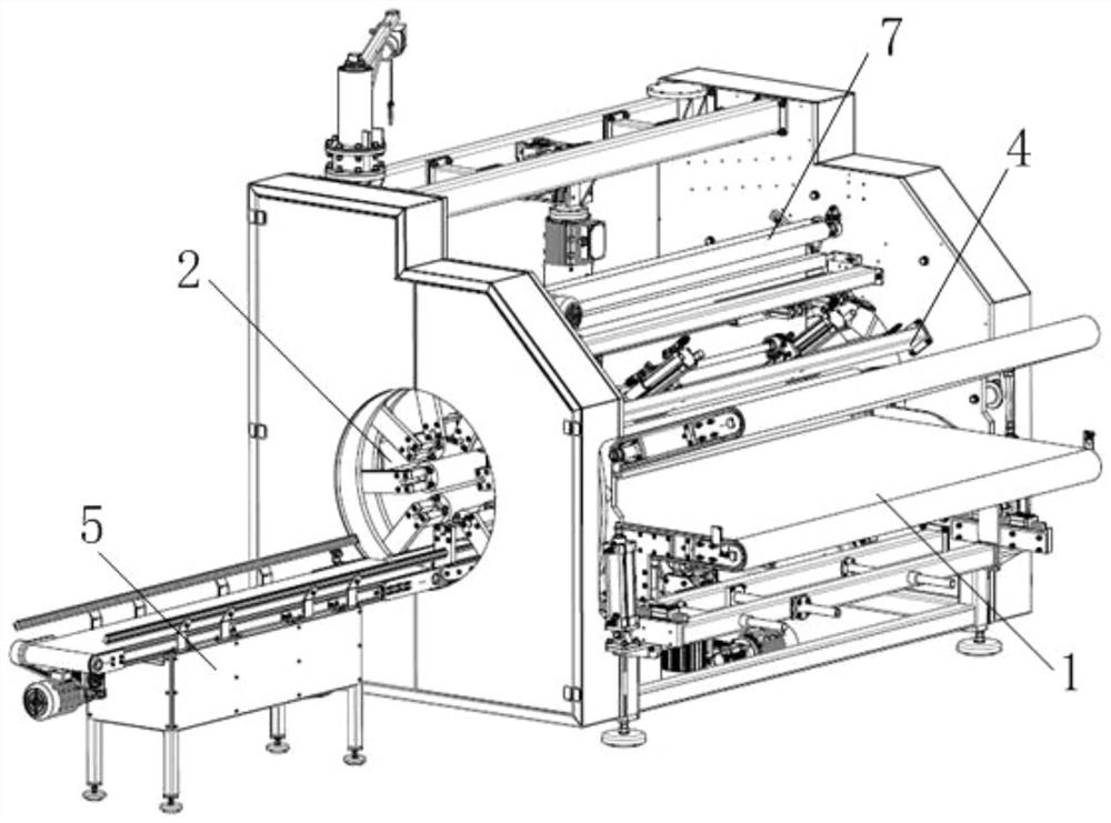 Mattress rolling machine