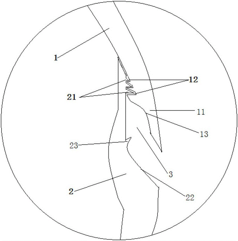 Wax-sealed spherical shell with zigzag buckling structure