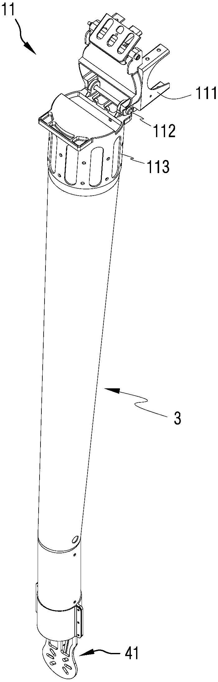 Cantilever of electric unmanned aerial vehicle