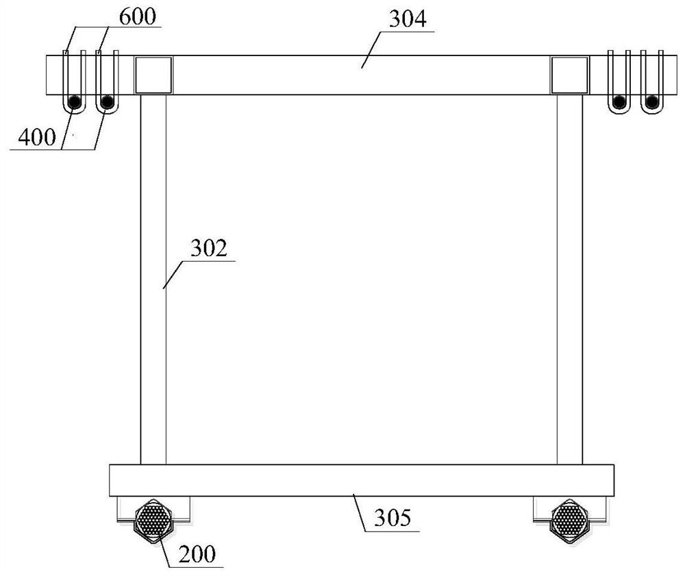 Ground anchor deck type pedestrian bridge structure capable of being assembled and construction method