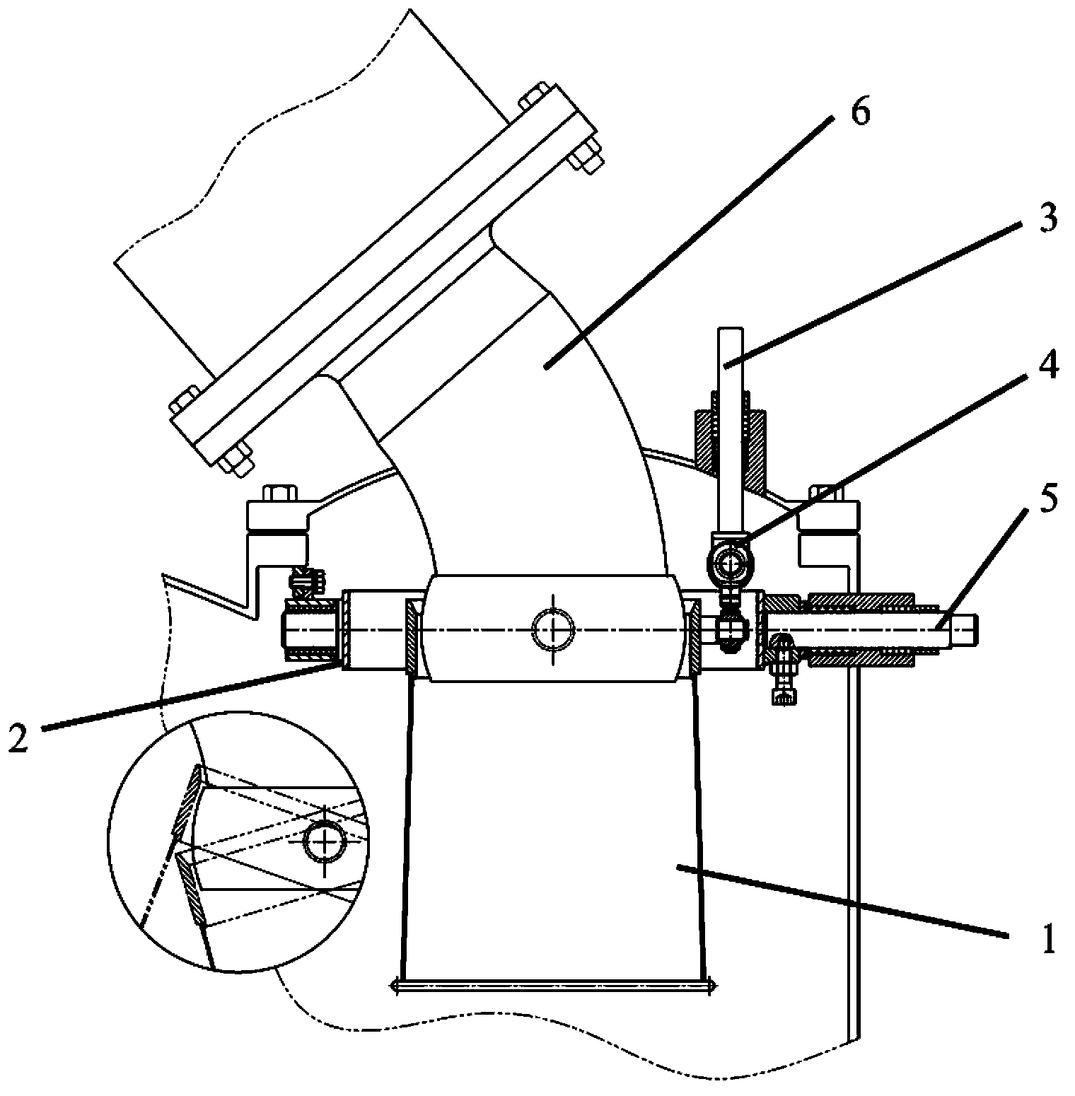 Fabric swaying device of fabric dyeing machine