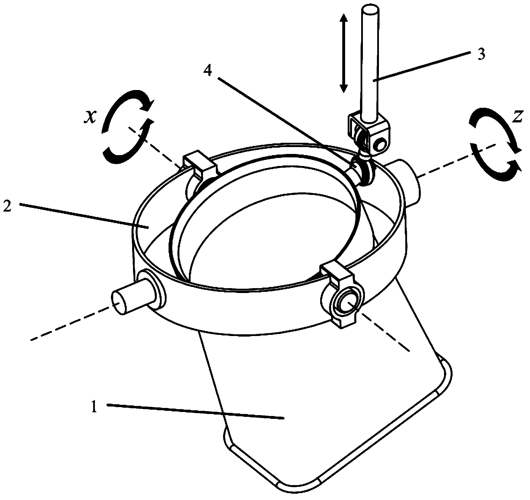 Fabric swaying device of fabric dyeing machine