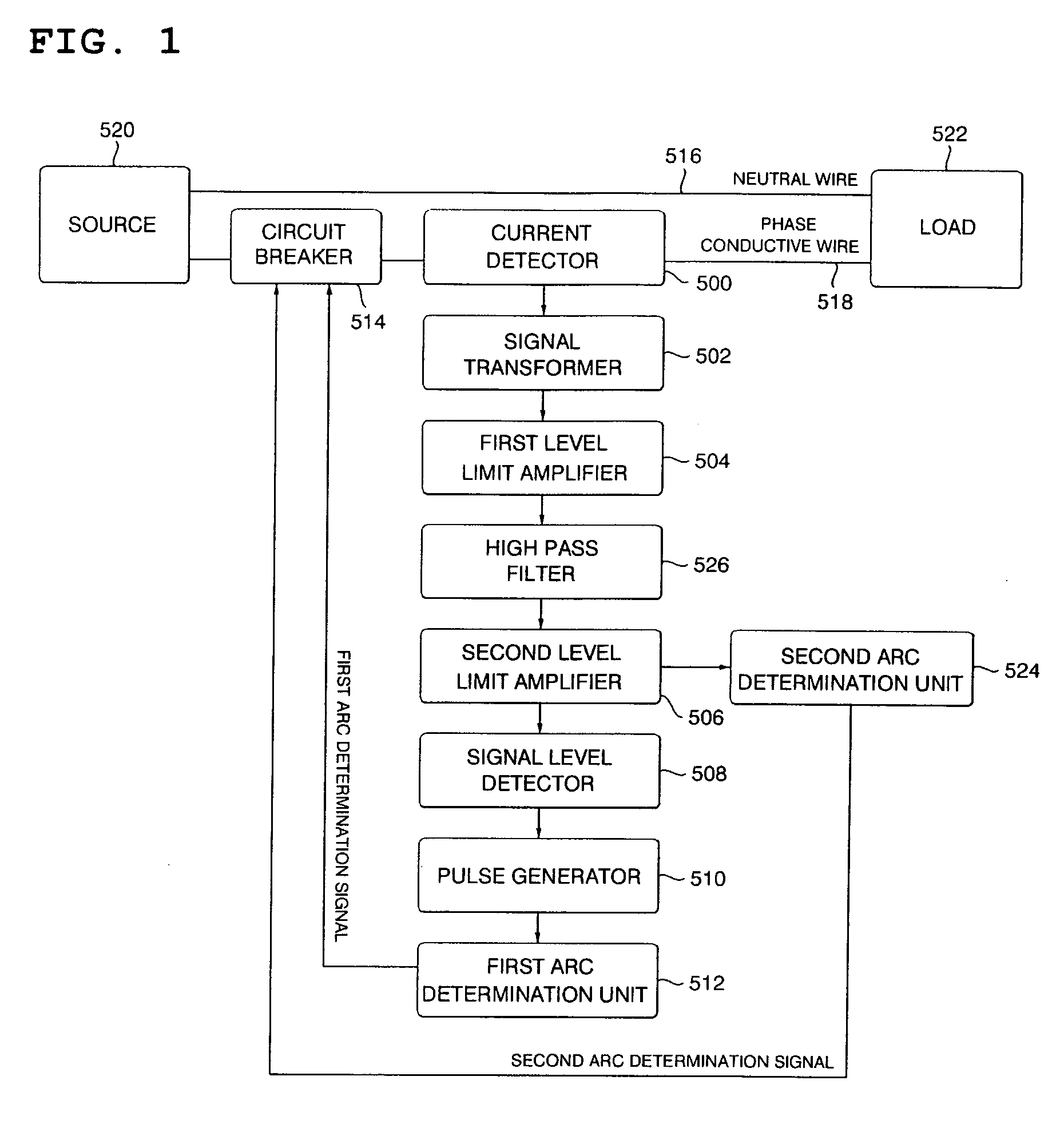 Apparatus for detecting arc fault