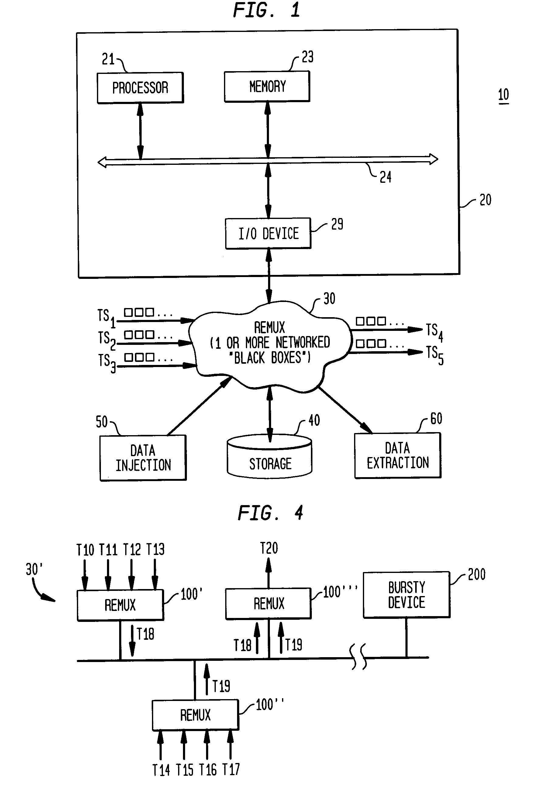 Apparatus for redundant multiplexing and remultiplexing of program streams and best effort data