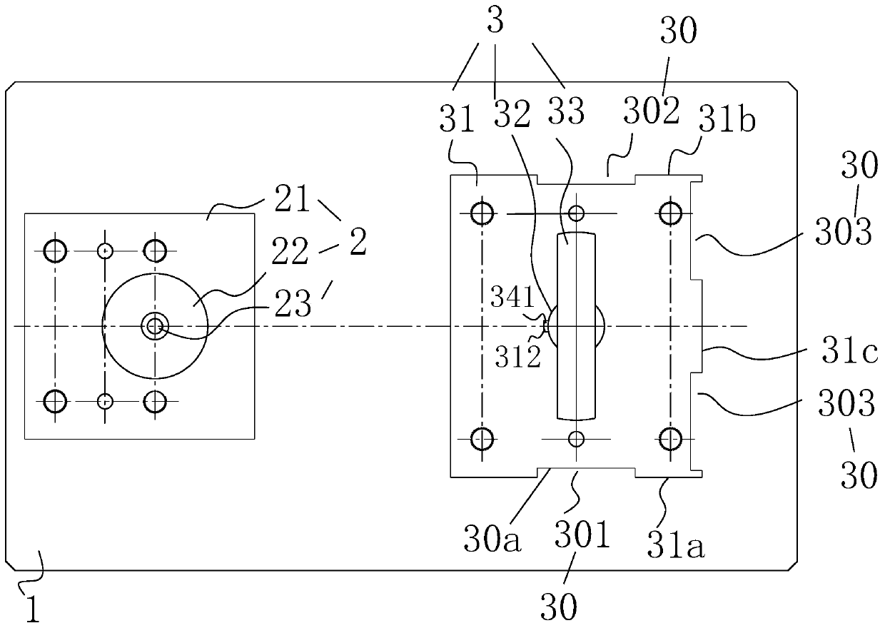 Detection device and method for detecting positional precision of connecting rod side surface and cover base surface