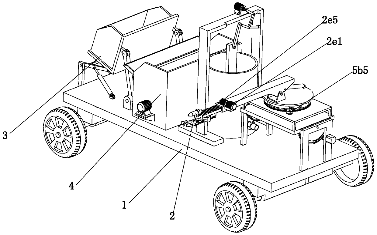 Guniting device for coal mine tunnel