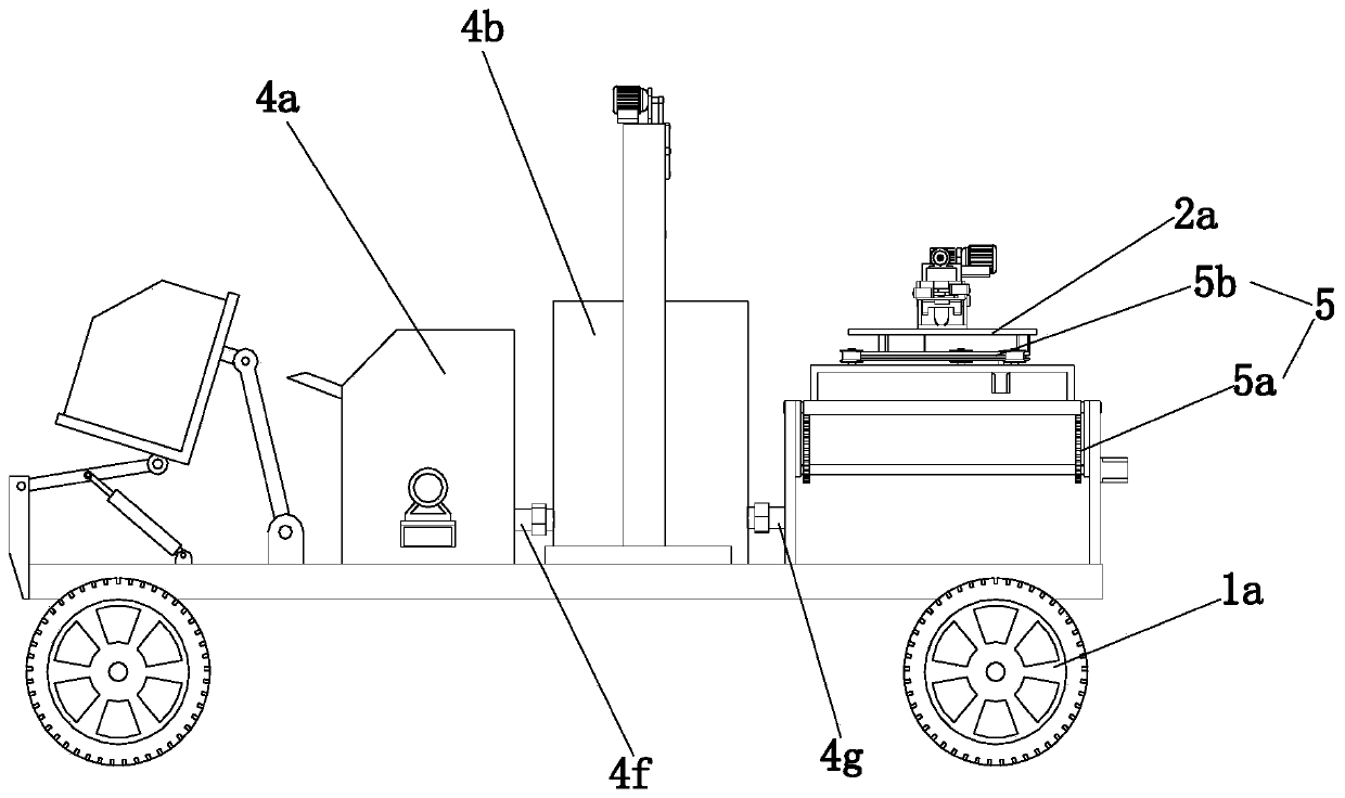 Guniting device for coal mine tunnel