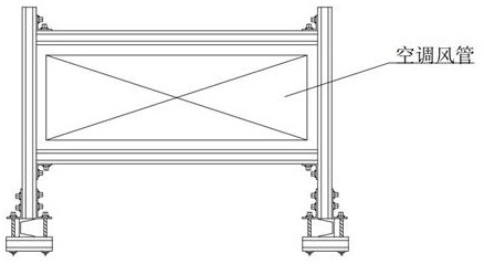 Roof steel structure and air duct synchronous sliding construction method