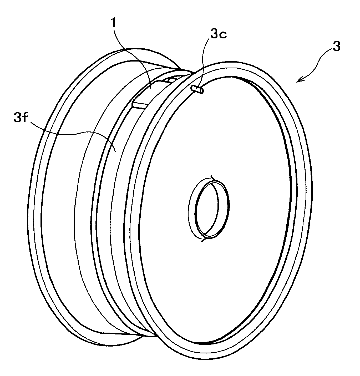 Tire pressure detection system and a wheel used therein