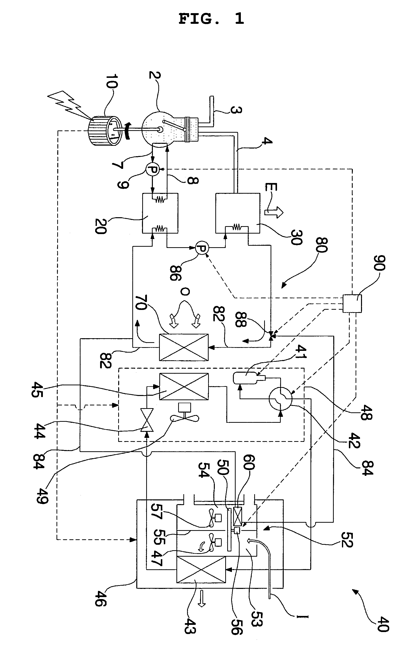 Electricity generating and air conditioning system with dehumidifier