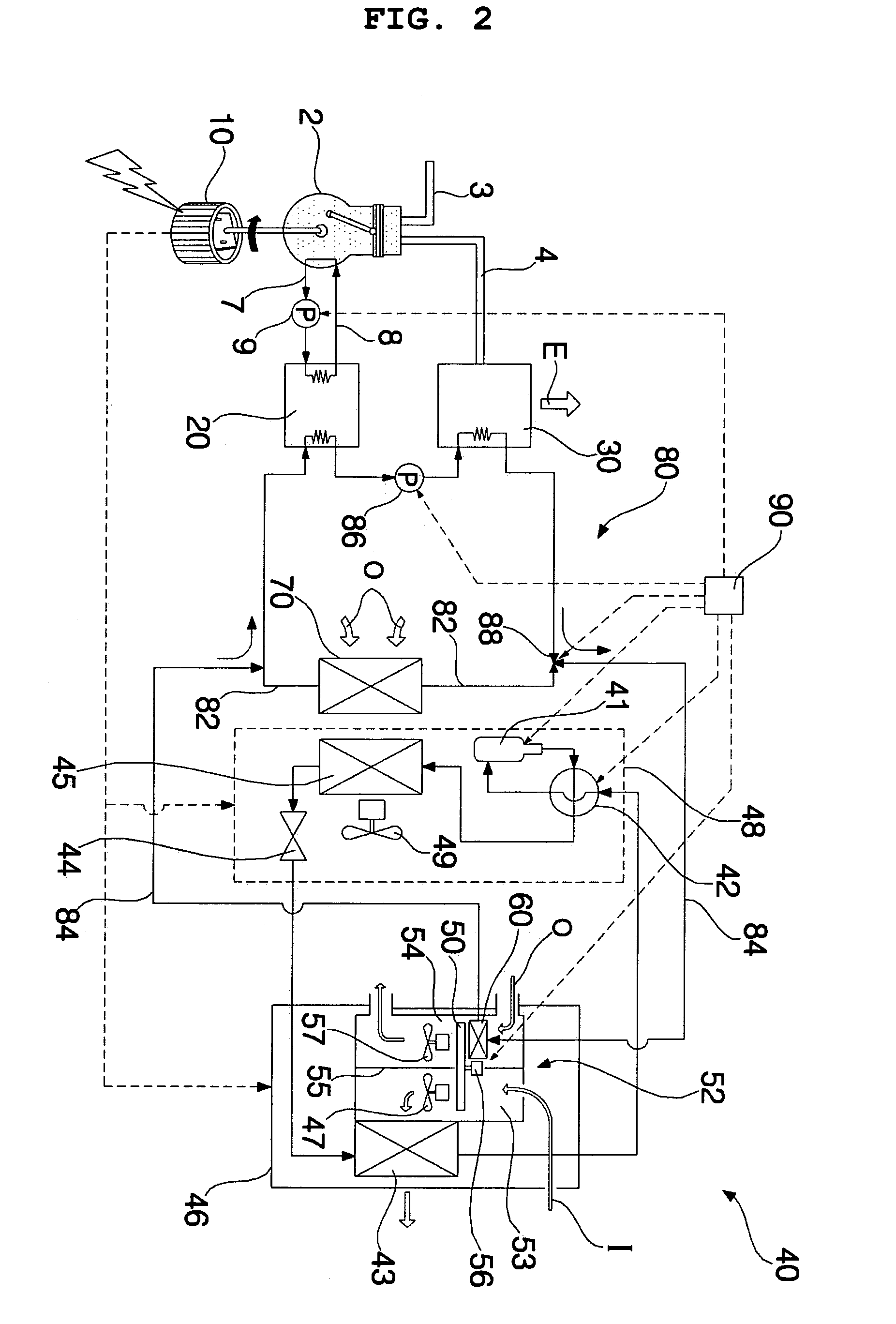 Electricity generating and air conditioning system with dehumidifier