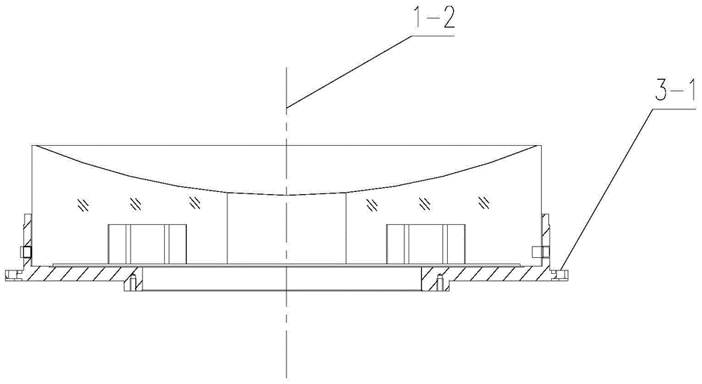 Measuring method for optical interval of refraction and reflection system with hollow main lens