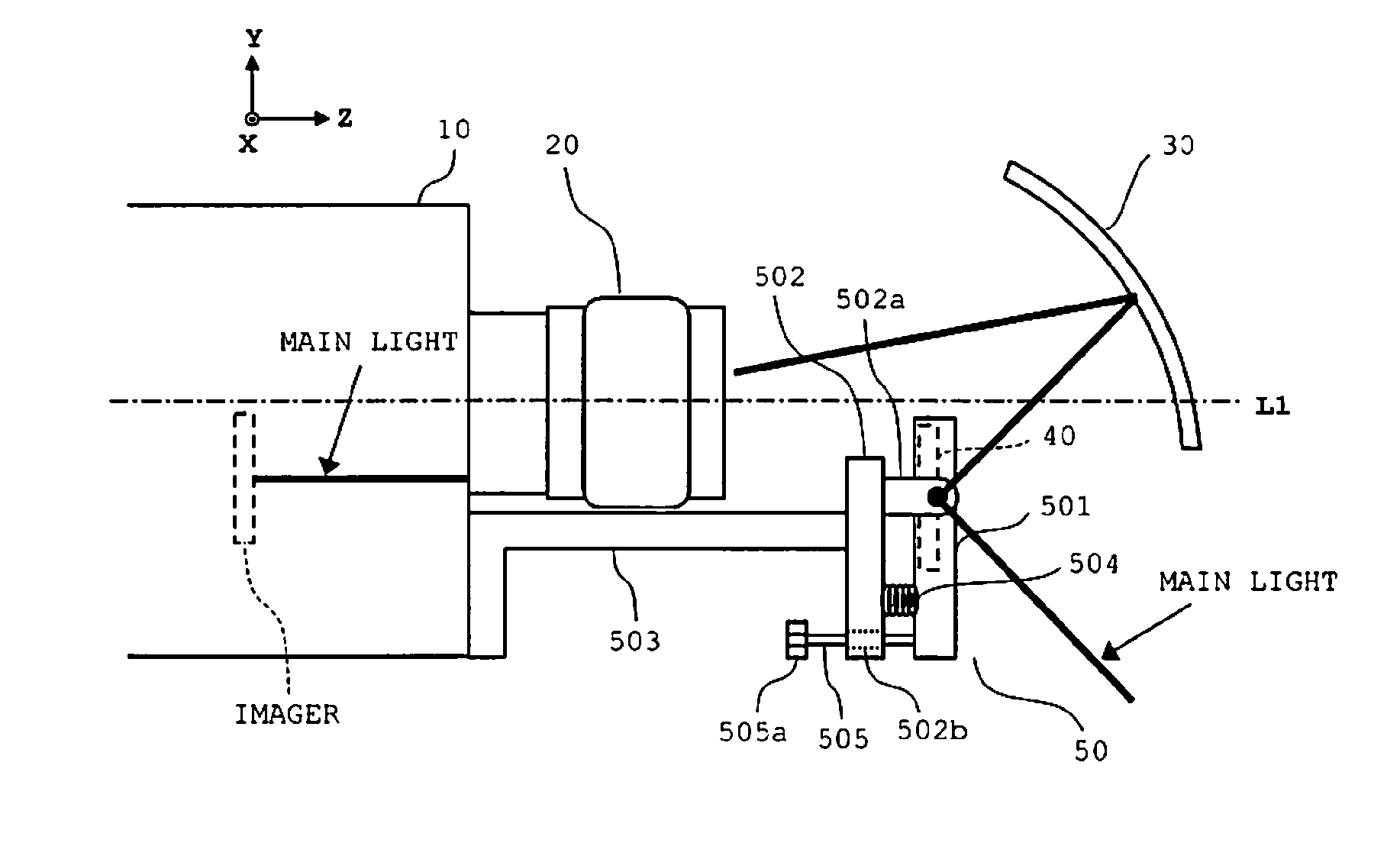 Projection image display apparatus