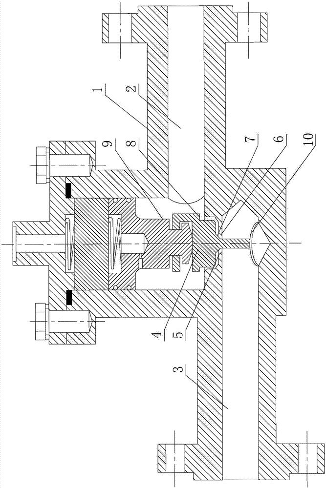 Pollution discharge valve for nuclear island