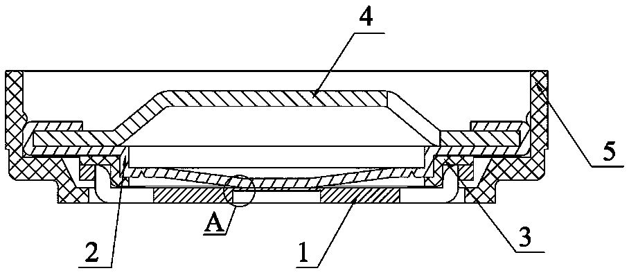 Stable response method for power type lithium battery power-off protection and cap structure thereof