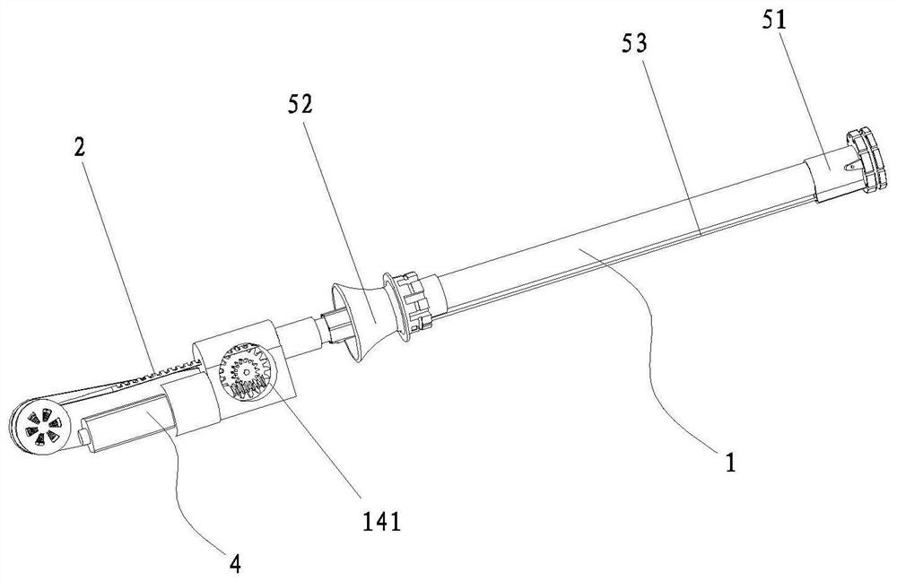 Automatic opening and closing structure for retractable umbrella and automatic retractable umbrella