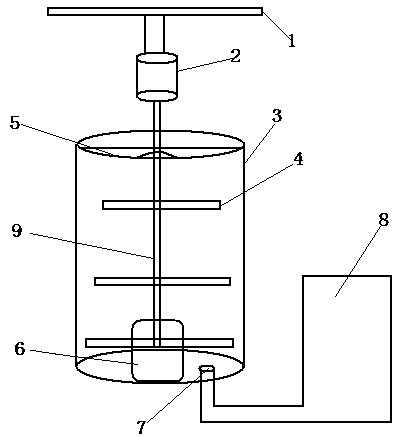 Device for dressing bean vermicelli with starchy sauce