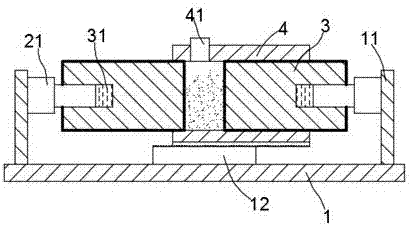 Double-shaft medicine tablet pressing machine