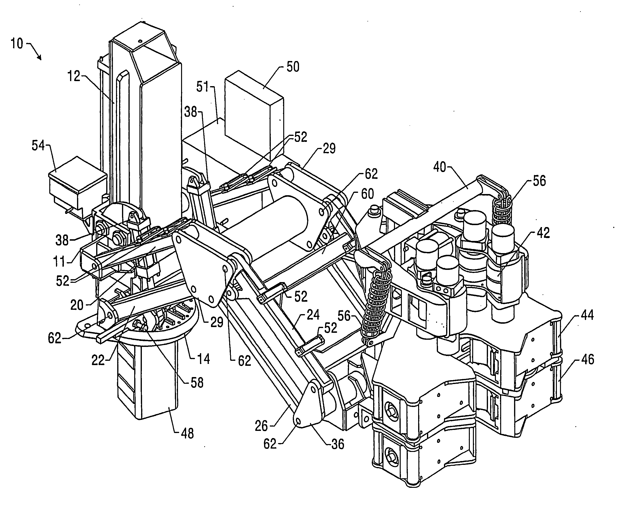 Automated arm for positioning of drilling tools such as an iron roughneck