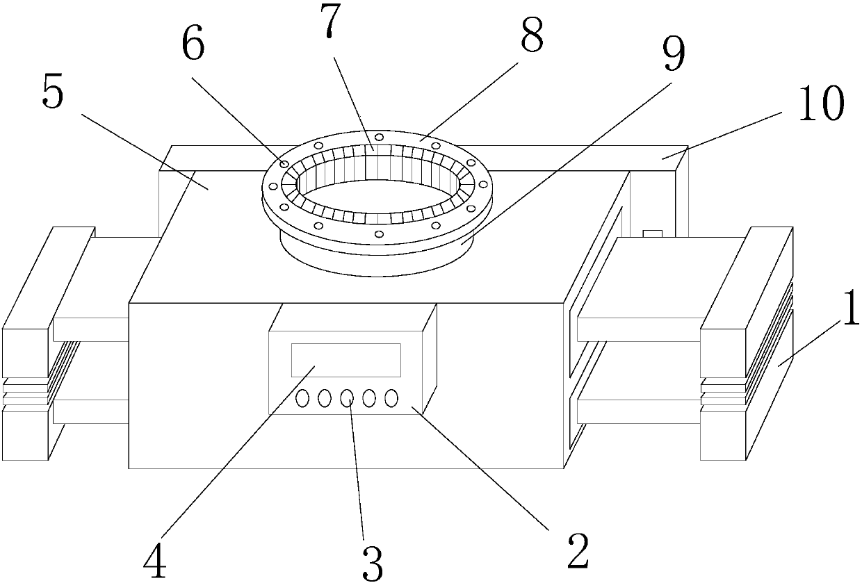 Hooped climbing construction device