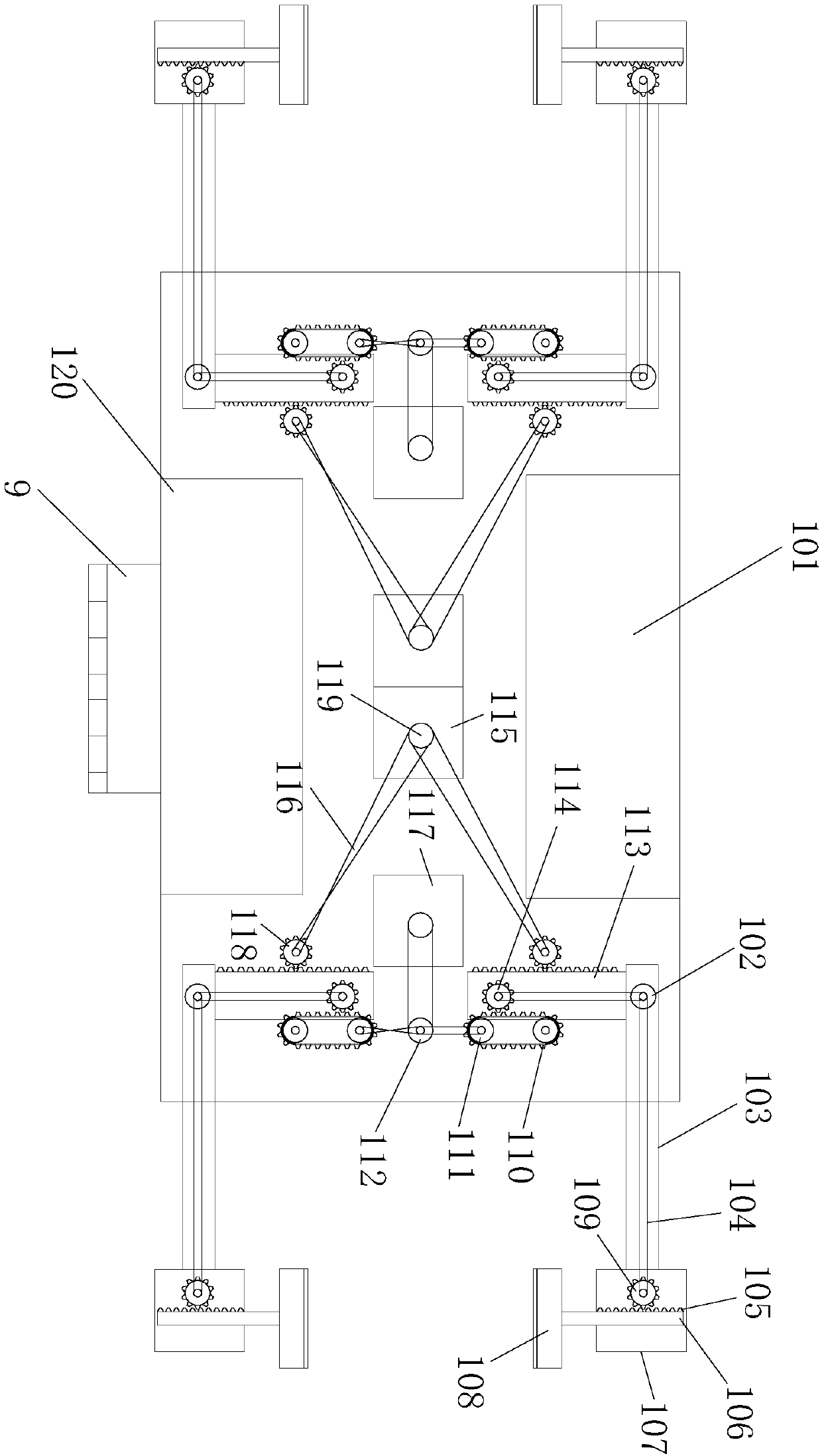 Hooped climbing construction device