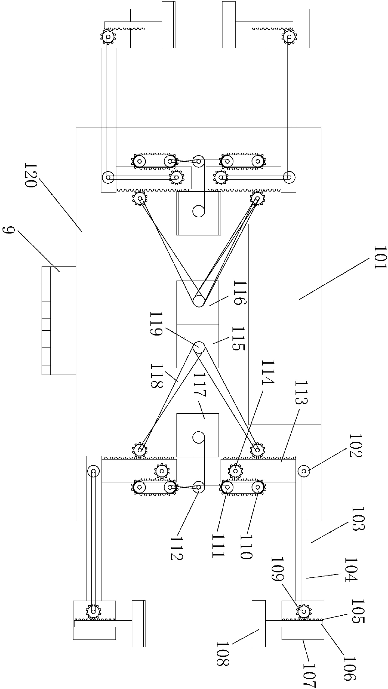 Hooped climbing construction device