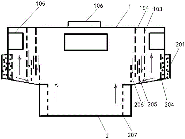 A water vapor condensation recovery device