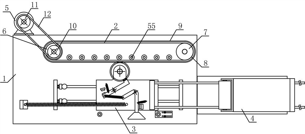 Working method of textile yarn fixed-range traction device