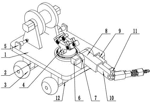 Cable installing robot