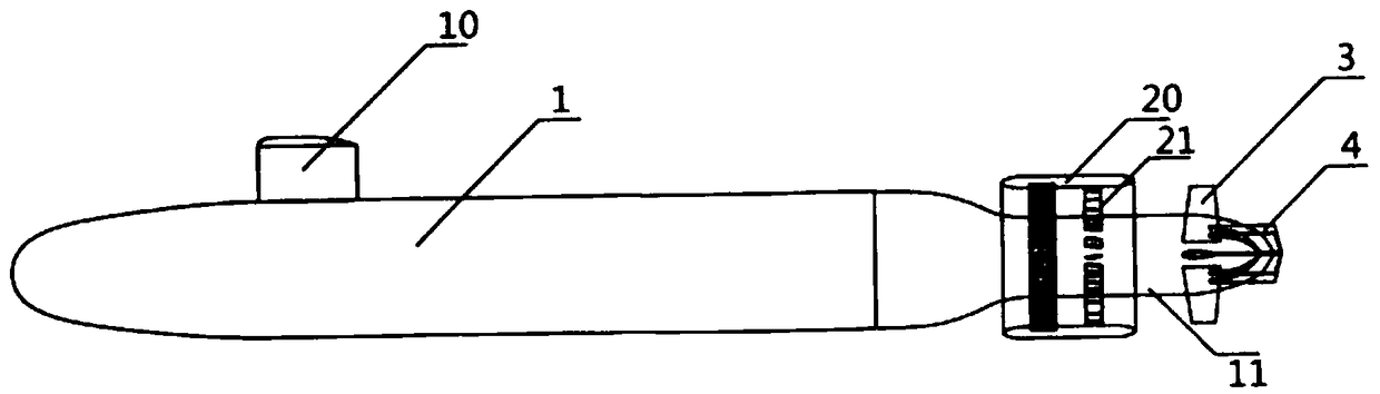 Novel shaft-less pump-jet thruster and underwater vehicle containing thruster