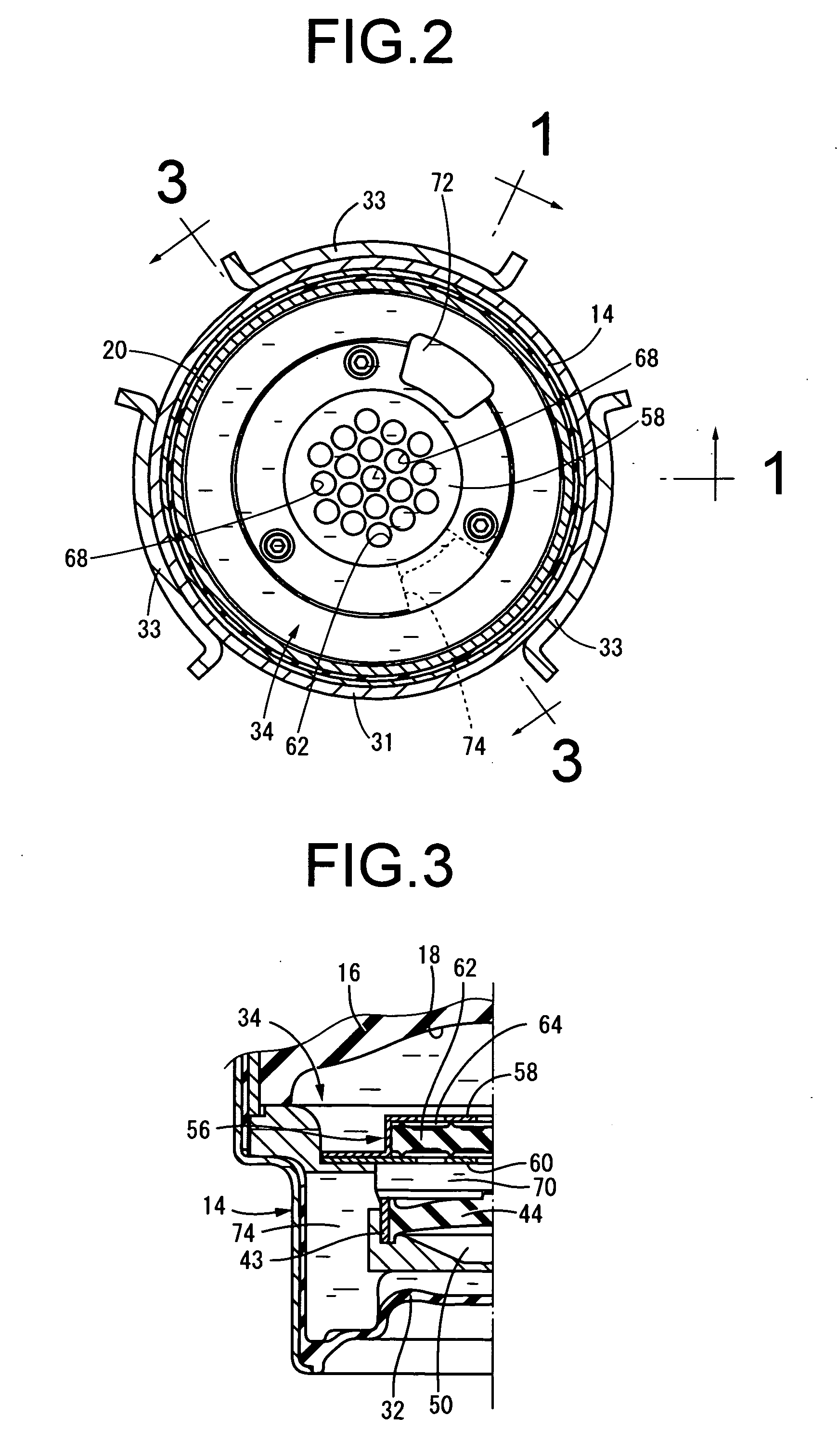 Fluid-filled vibration damping device