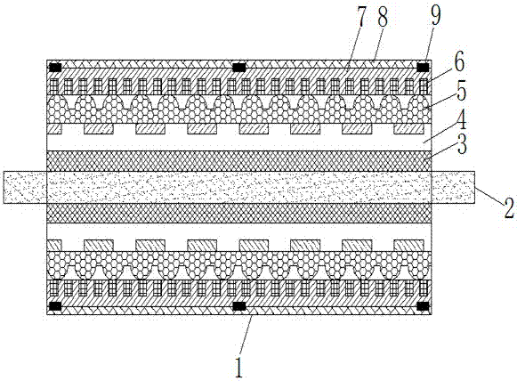 A non-stick hot pressing roller for laser packaging