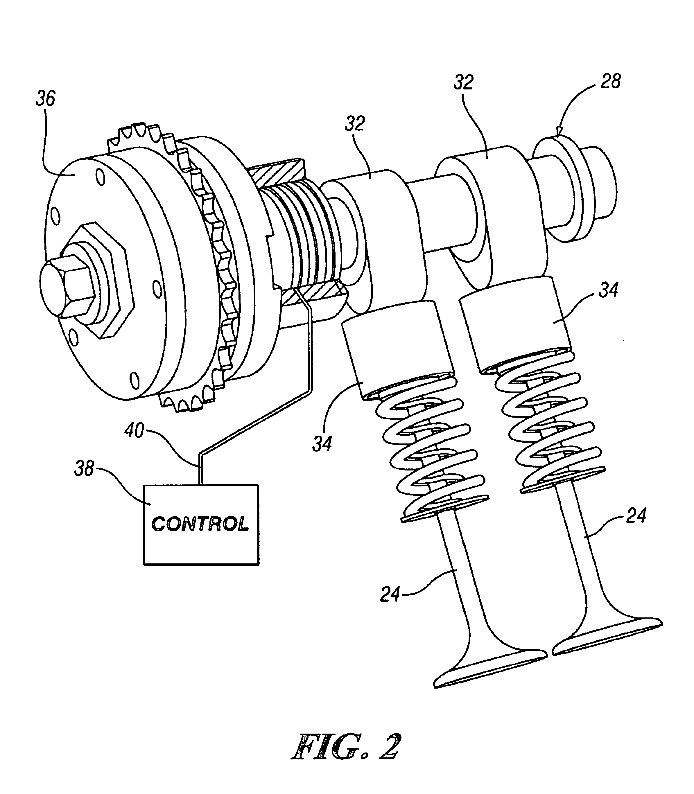 Diesel engine with cam phasers for in-cylinder temperature control