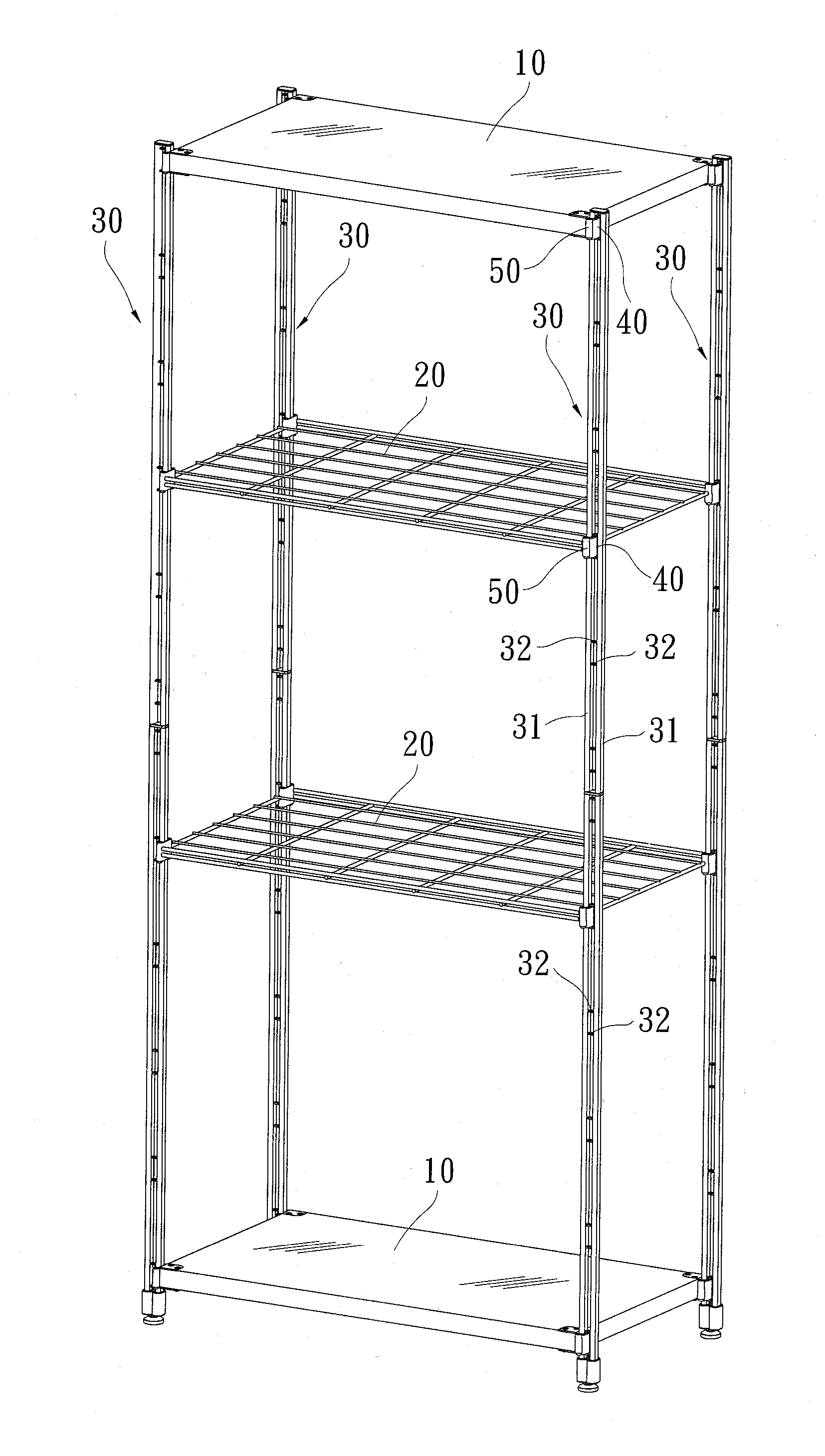 Sectional rack