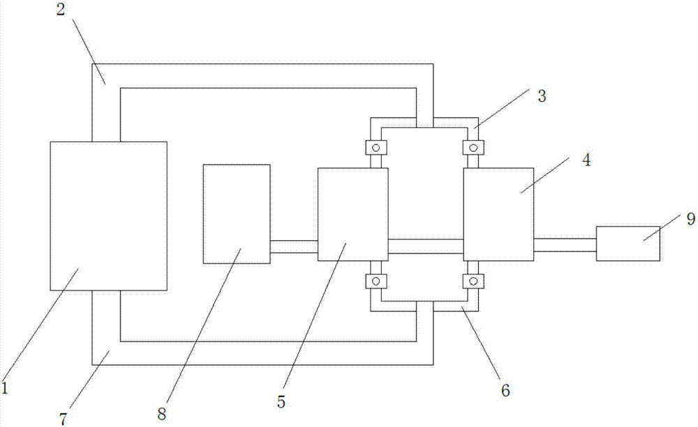 Automatic temperature-controlled heat exchange device for asphalt