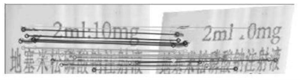 Ampoule bottle printed word defect detection method based on image registration