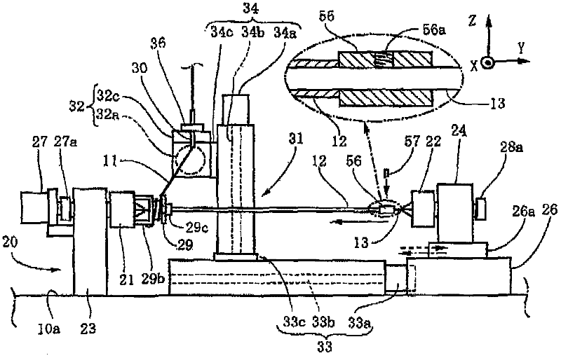 Spiral groove machining device and sprial groove machining method for tube