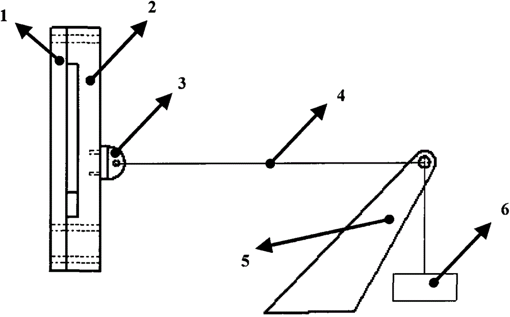 A composite material rudder surface load loading device