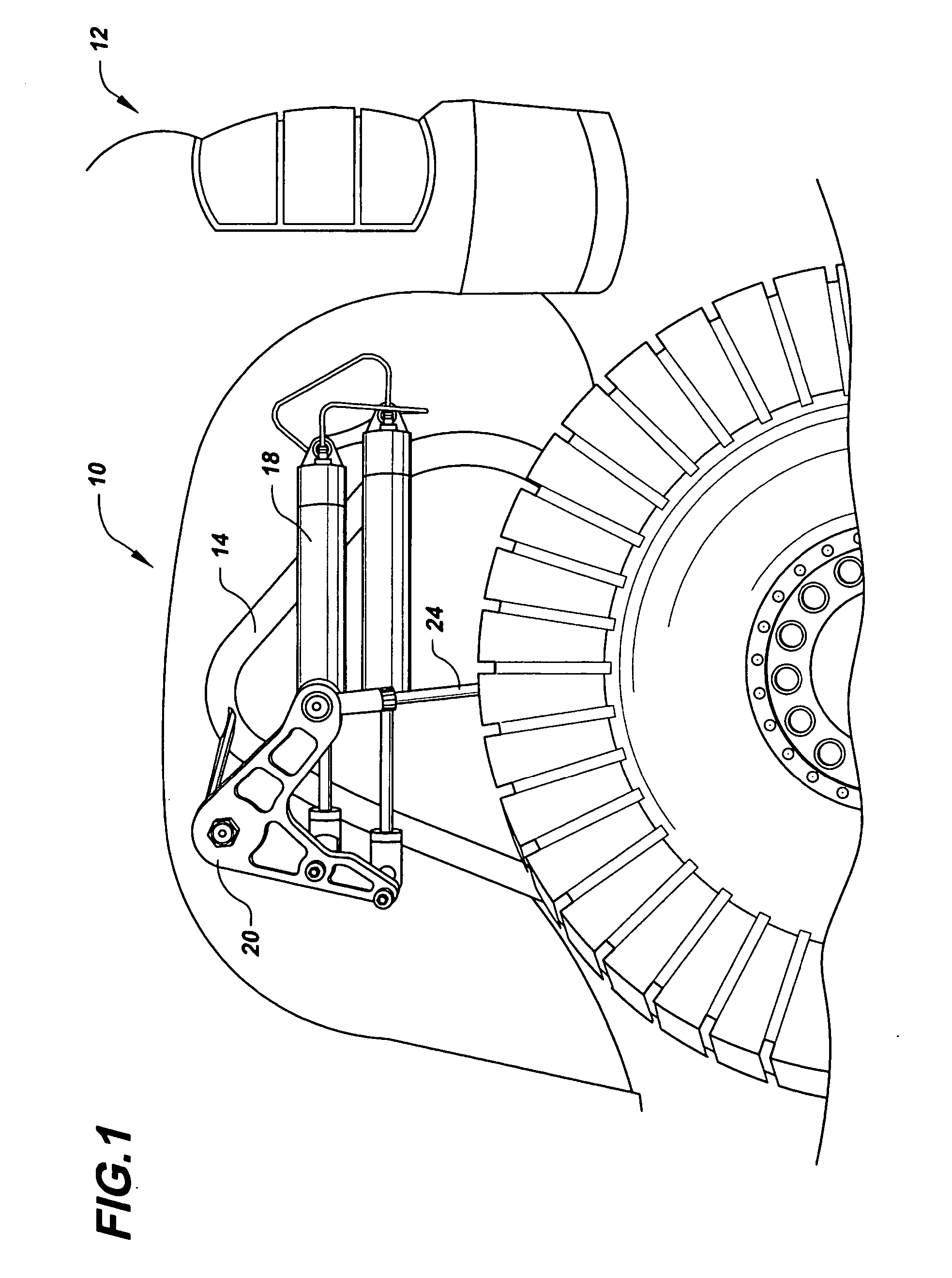 Horizontal shock suspension system