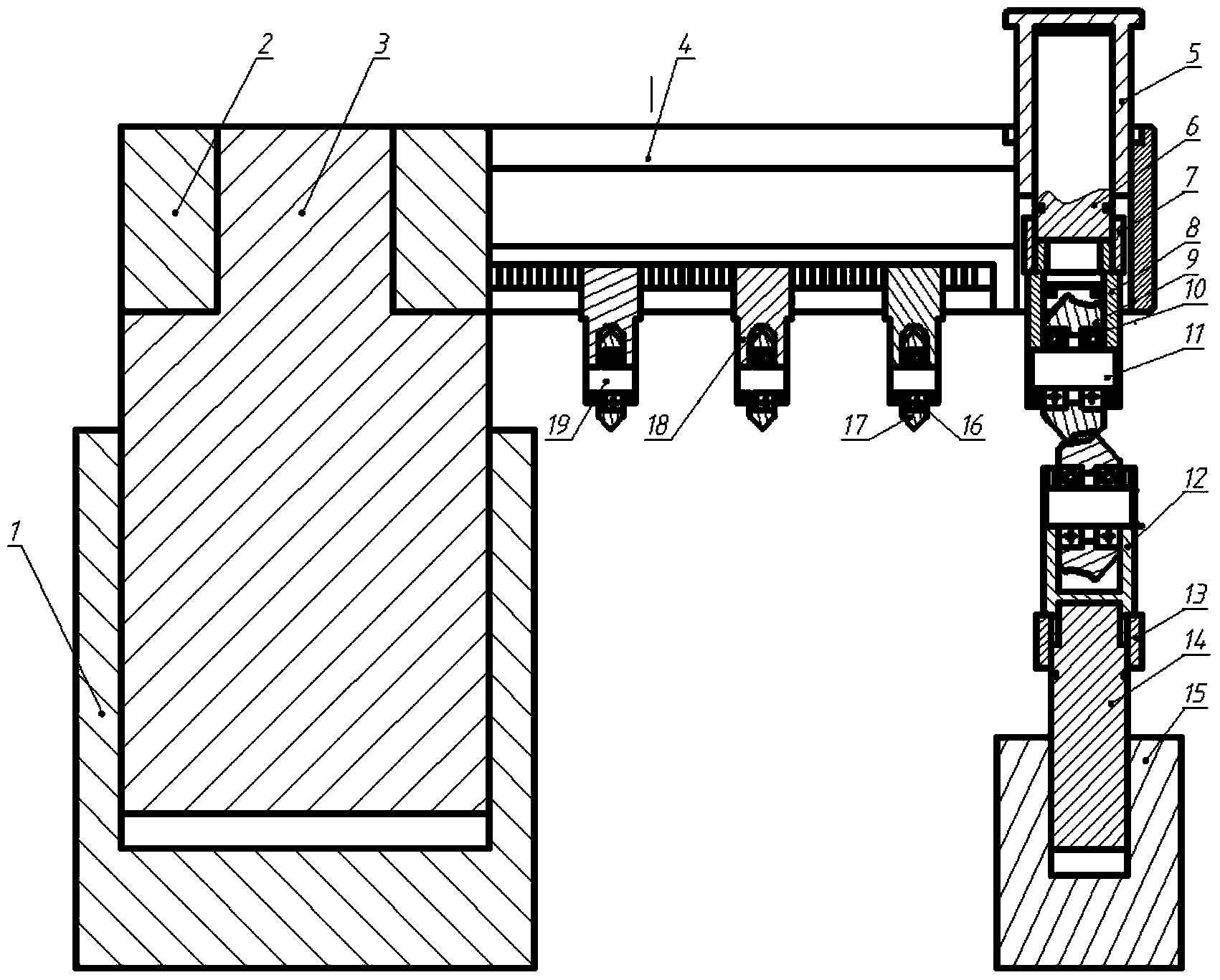 Hybrid hydraulic steel plate coiling mechanism