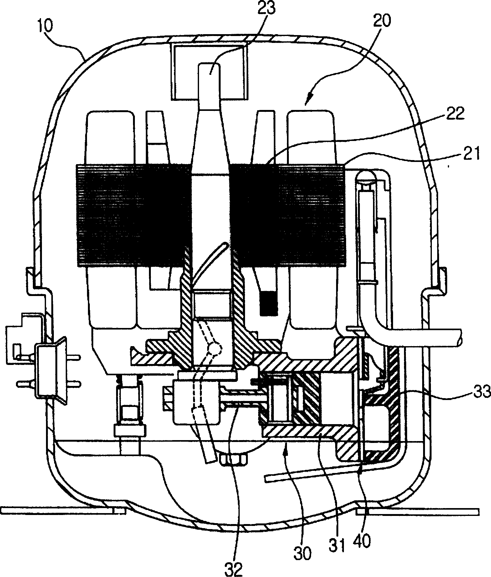 Valve assembly for compressor