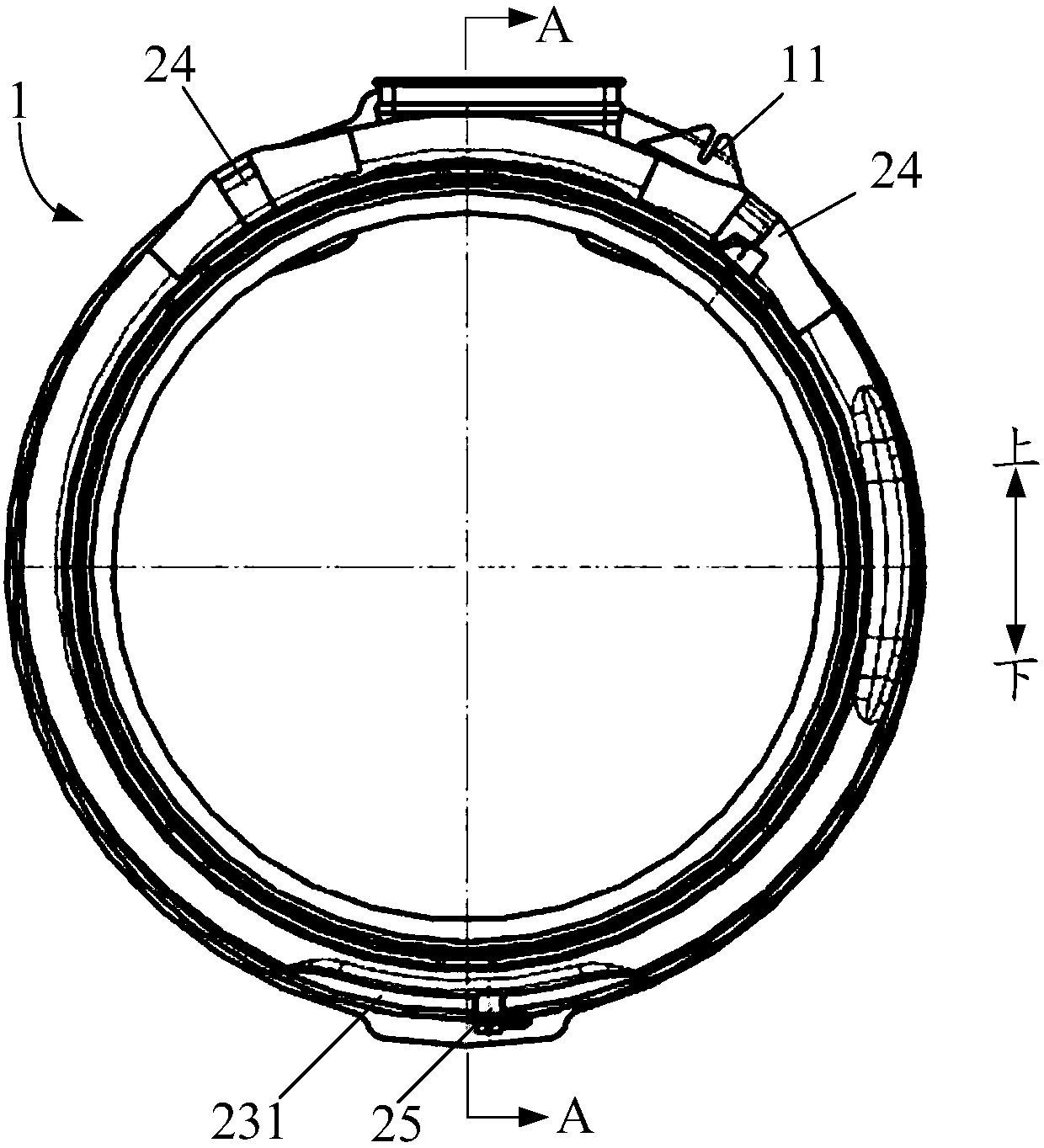 Door sealing ring, door body assembly and roller washing machine