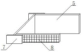 Simple mould bag concrete bracket simulating device and test device thereof