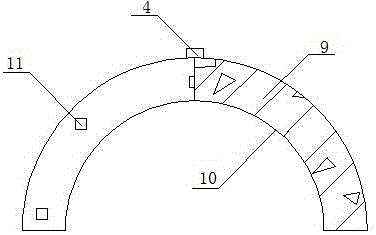 Simple mould bag concrete bracket simulating device and test device thereof