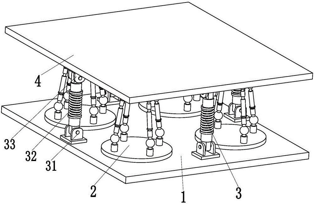 Unmanned aerial vehicle taking off and landing platform based on parallel mechanism