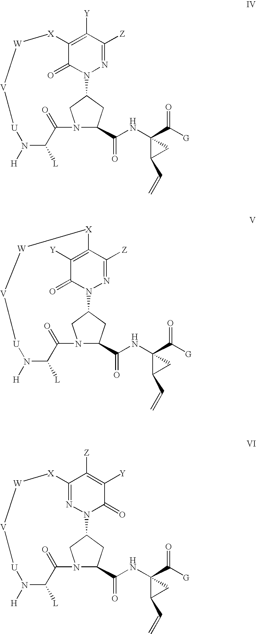 Macrocyclic, pyridazinone-containing hepatitis c serine protease inhibitors